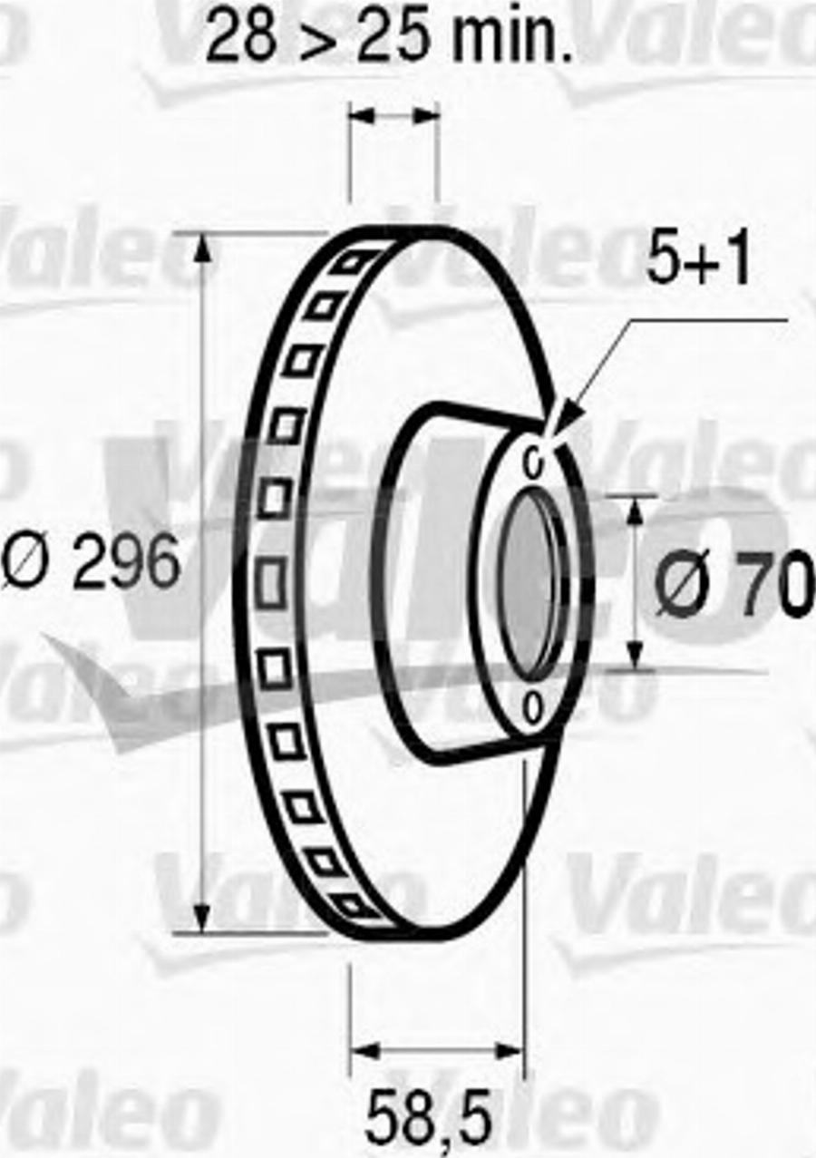 Valeo 186491 - Bremžu diski www.autospares.lv