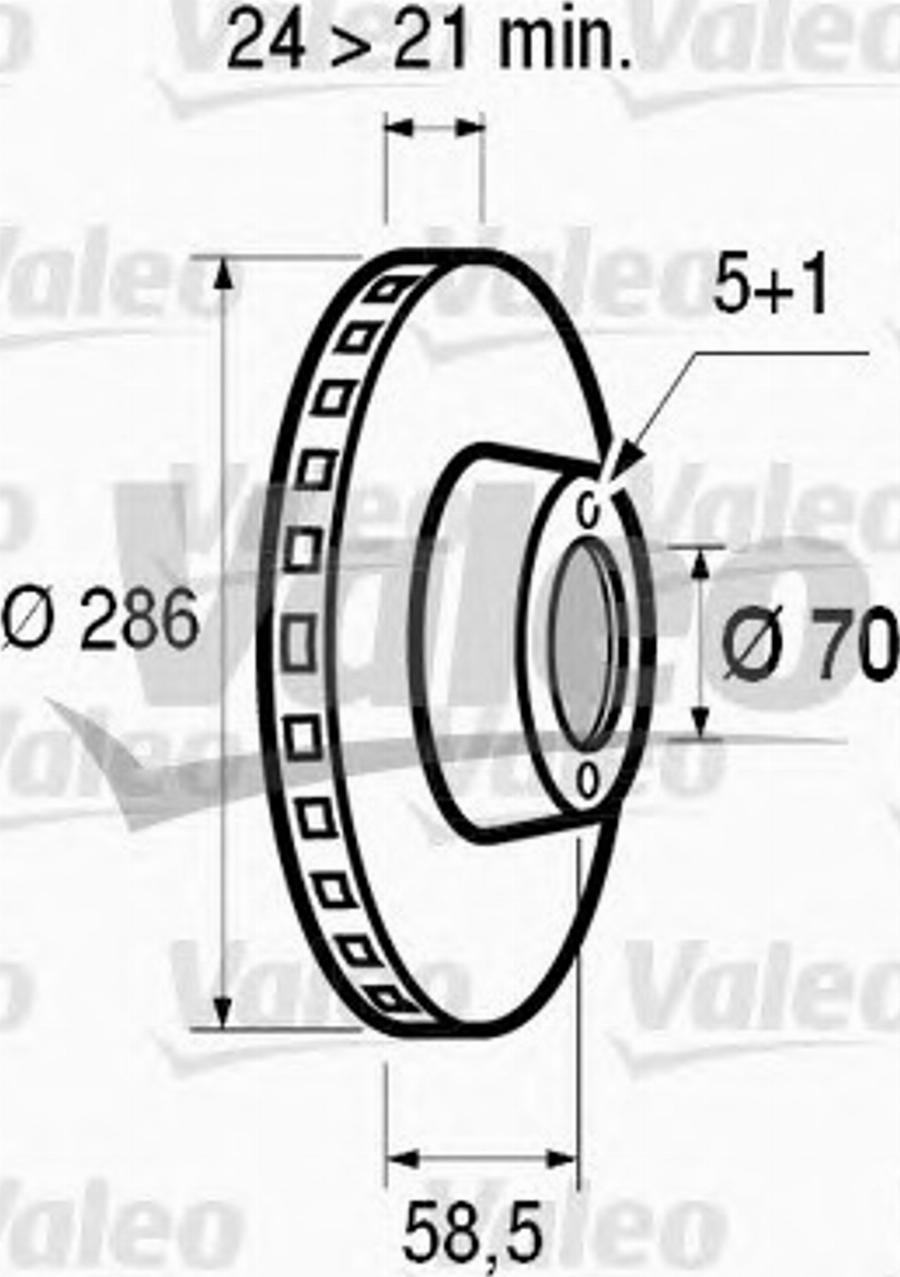 Valeo 186492 - Bremžu diski autospares.lv