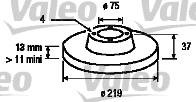 Valeo 186454 - Bremžu diski www.autospares.lv