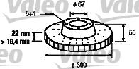 Valeo 186465 - Bremžu diski www.autospares.lv