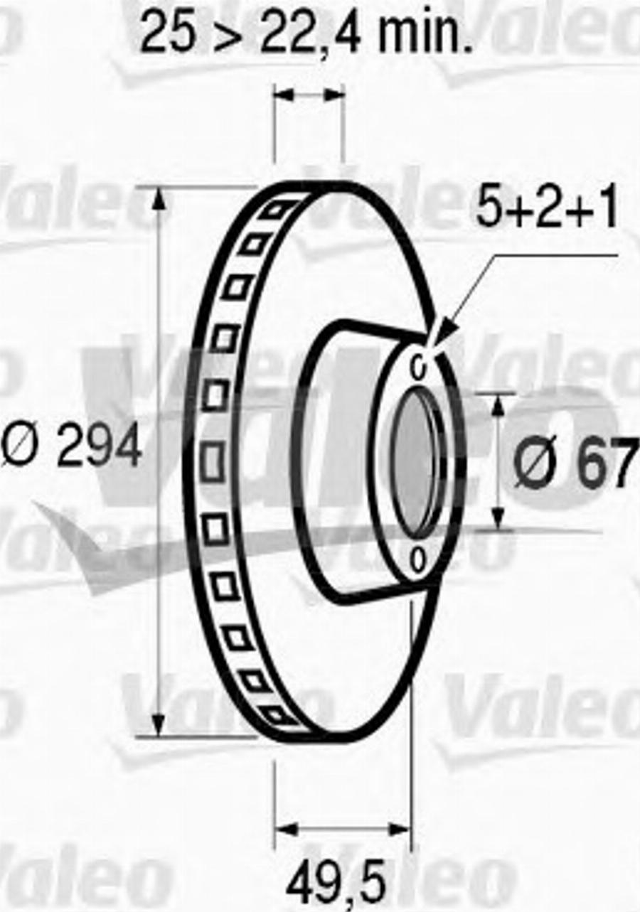 Valeo 186466 - Bremžu diski www.autospares.lv