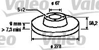 Valeo 186462 - Bremžu diski www.autospares.lv