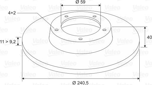 Valeo 186406 - Bremžu diski www.autospares.lv