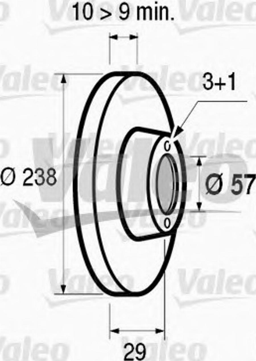 Valeo 186414 - Bremžu diski www.autospares.lv