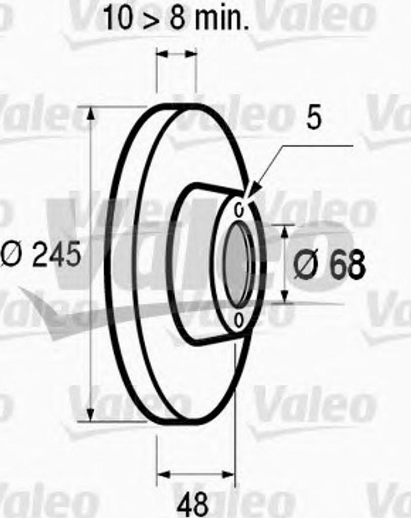 Valeo 186 411 - Bremžu diski www.autospares.lv