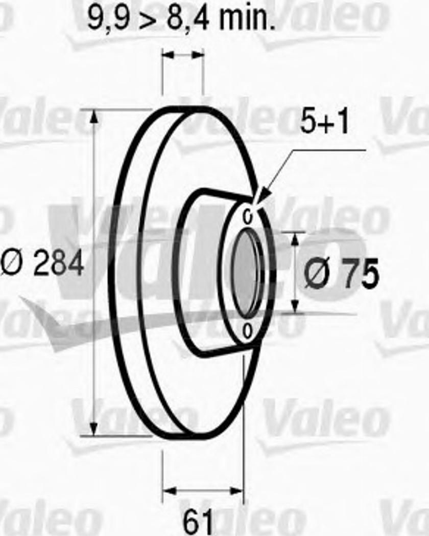 Valeo 186412 - Bremžu diski autospares.lv