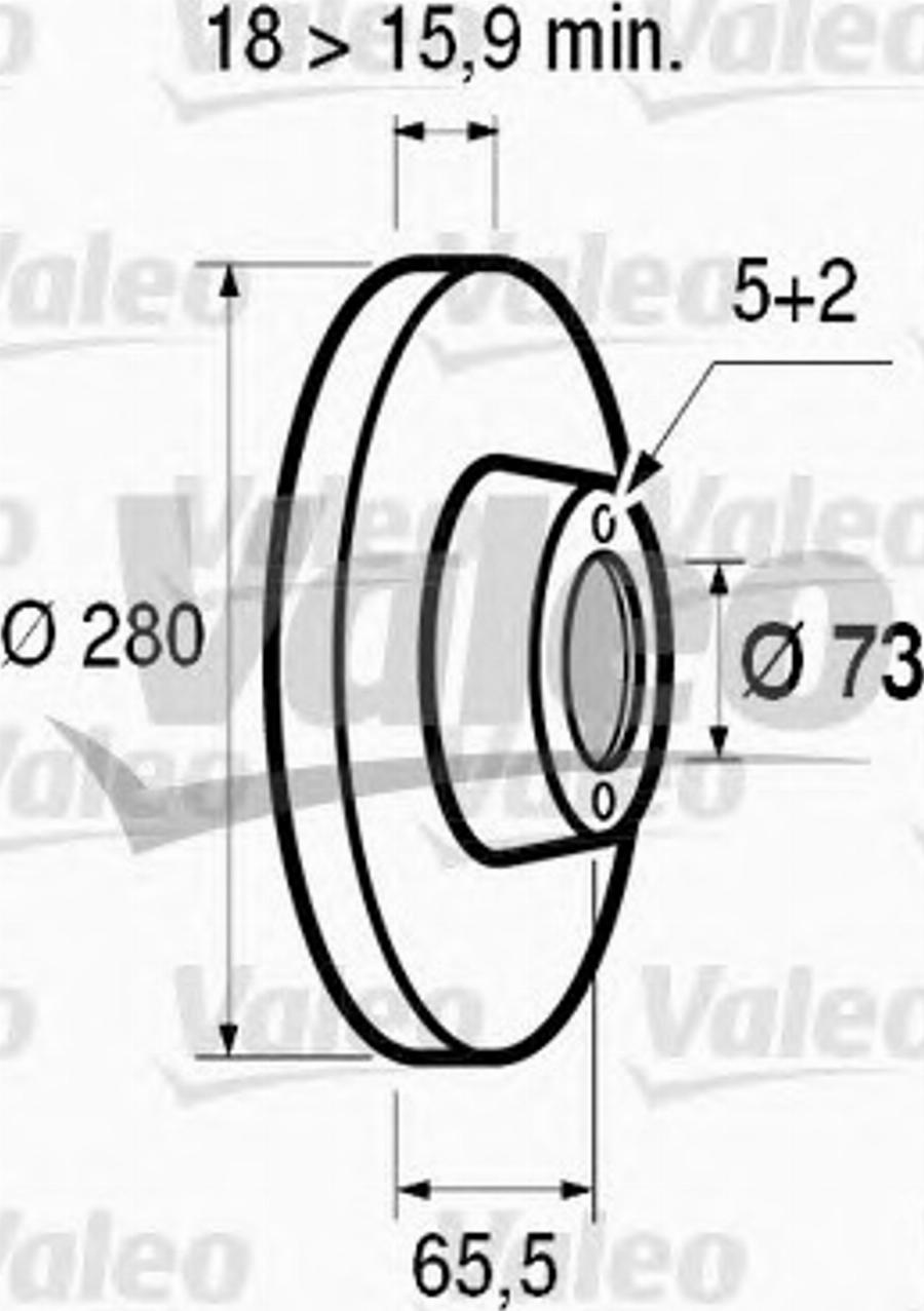 Valeo 186417 - Bremžu diski www.autospares.lv