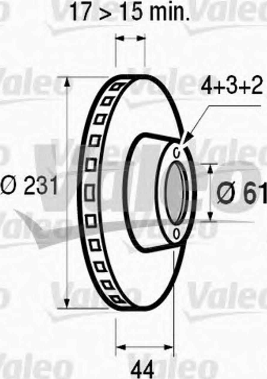 Valeo 186430 - Bremžu diski www.autospares.lv