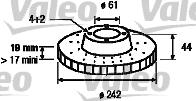 Valeo 186431 - Bremžu diski www.autospares.lv