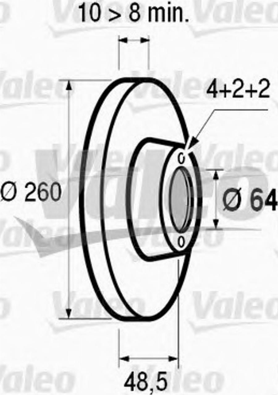 Valeo 186437 - Bremžu diski www.autospares.lv