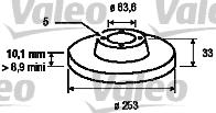 Valeo 186424 - Bremžu diski www.autospares.lv