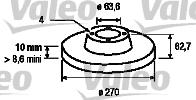 Valeo 186428 - Bremžu diski www.autospares.lv