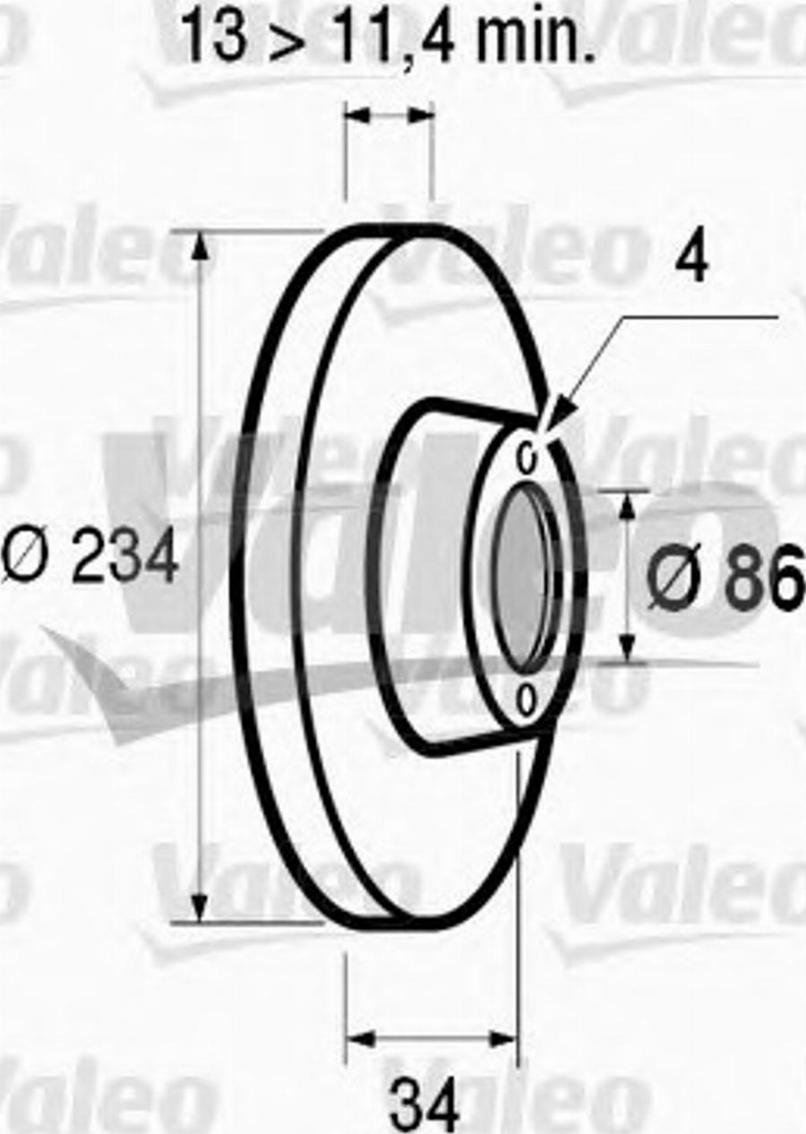 Valeo 186477 - Bremžu diski www.autospares.lv