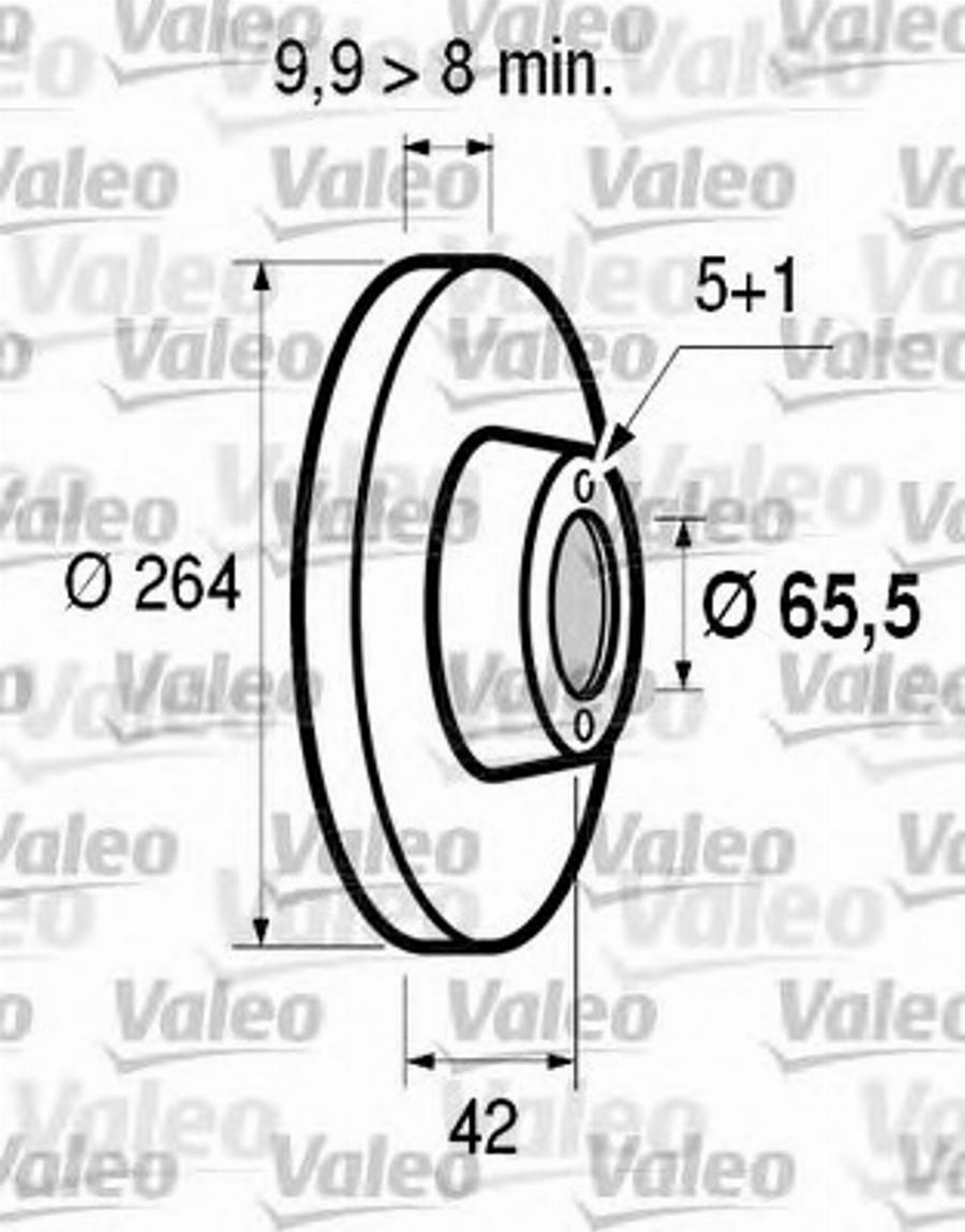 Valeo 186 595 - Bremžu diski www.autospares.lv