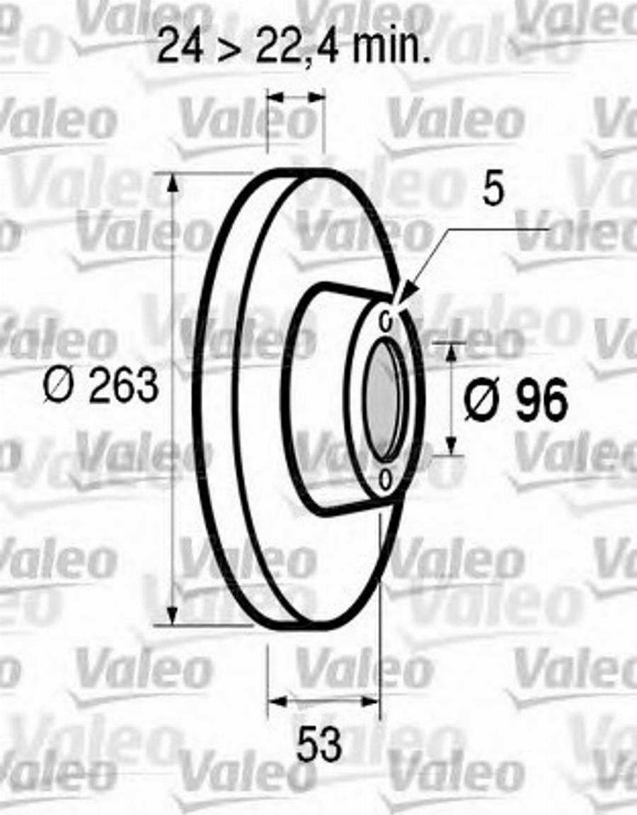 Valeo 186540 - Bremžu diski www.autospares.lv