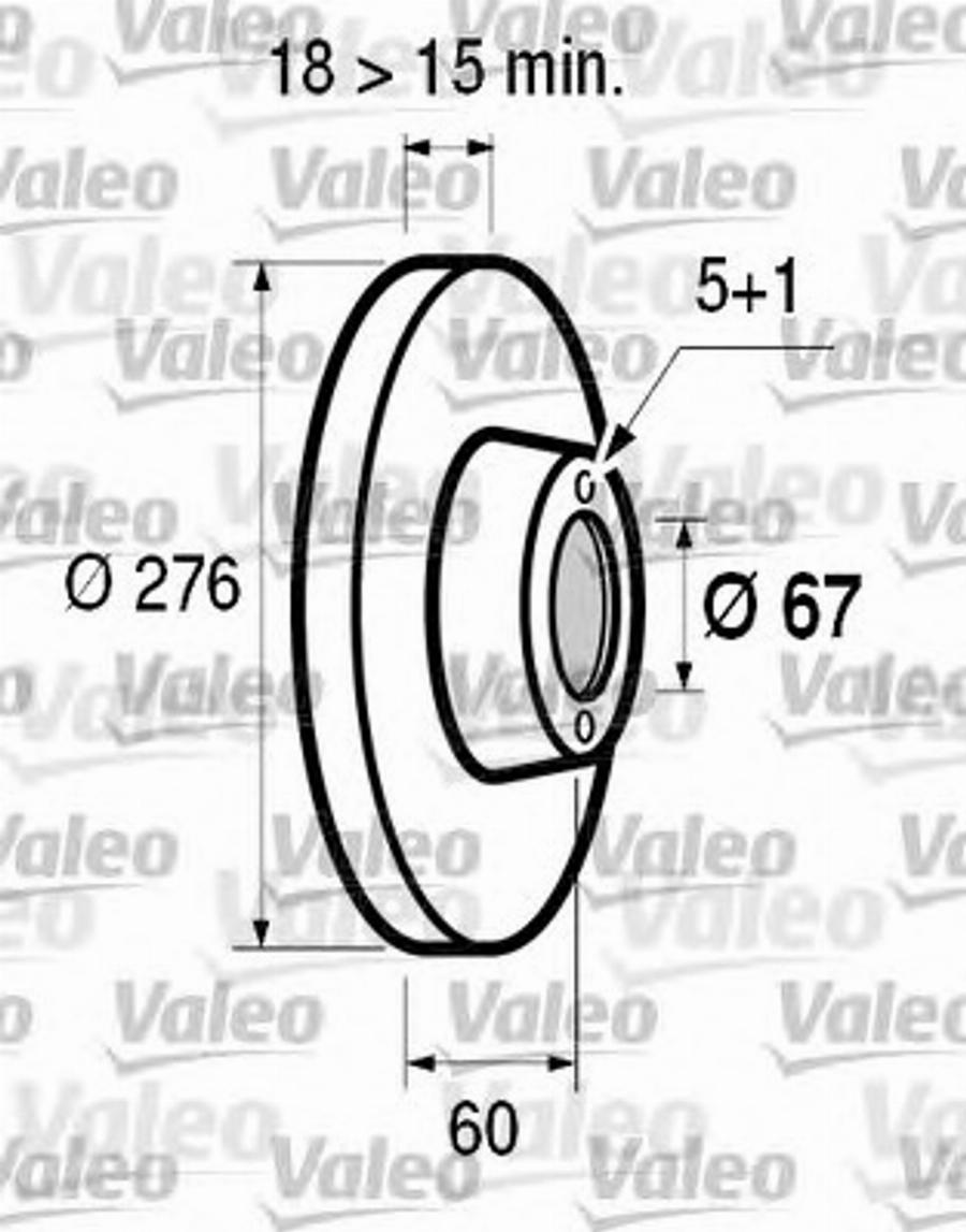 Valeo 186550 - Brake Disc www.autospares.lv