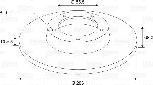 Valeo 186566 - Bremžu diski autospares.lv