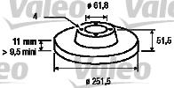 Valeo 186501 - Bremžu diski www.autospares.lv