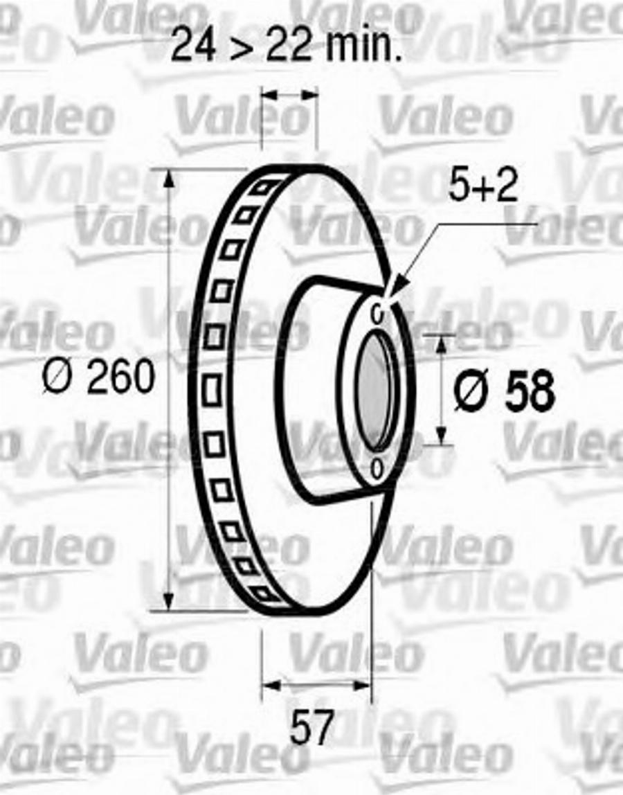 Valeo 186502 - Bremžu diski autospares.lv