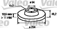 Valeo 186510 - Bremžu diski autospares.lv