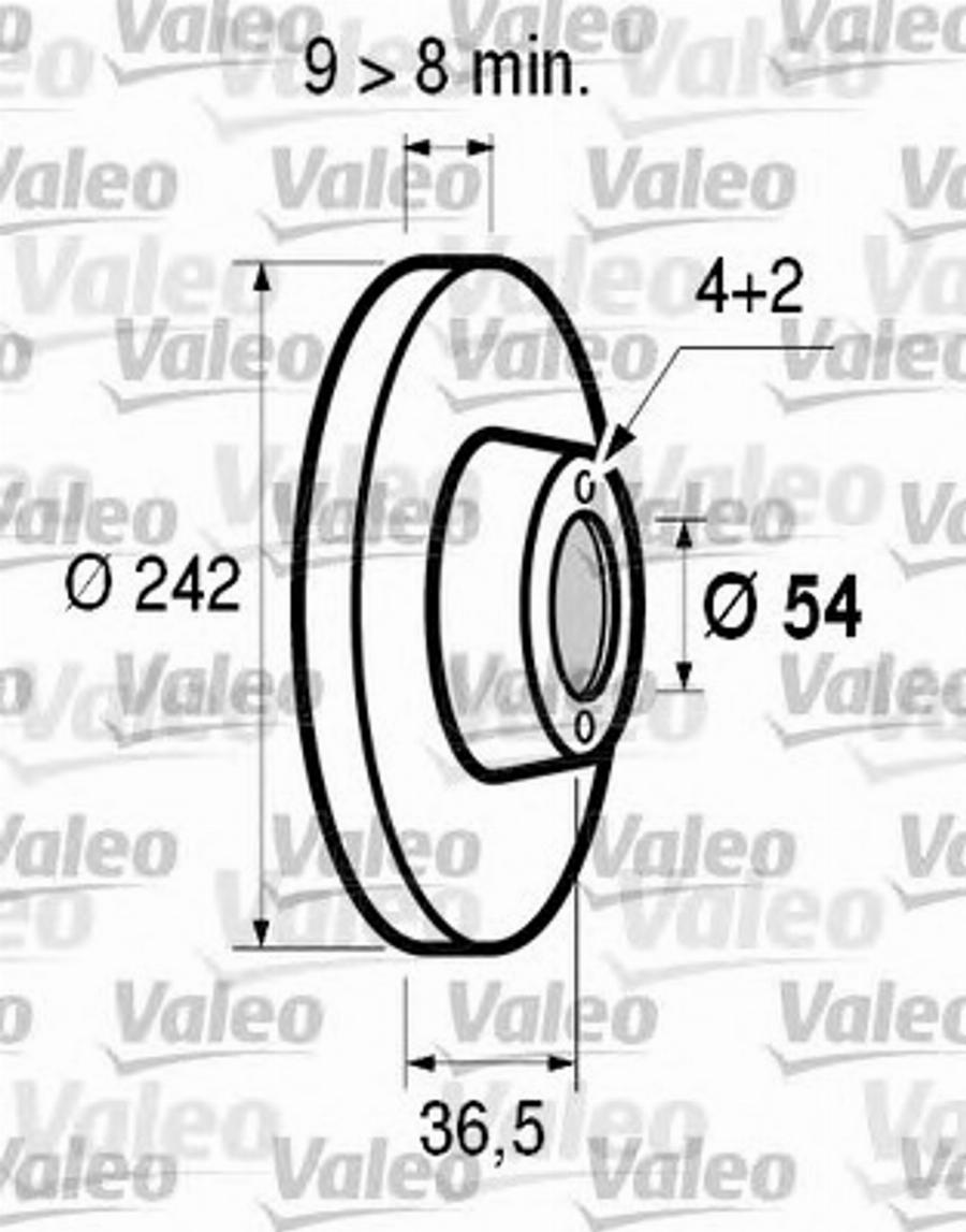 Valeo 186512 - Bremžu diski www.autospares.lv