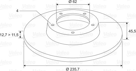 Valeo 186530 - Bremžu diski www.autospares.lv