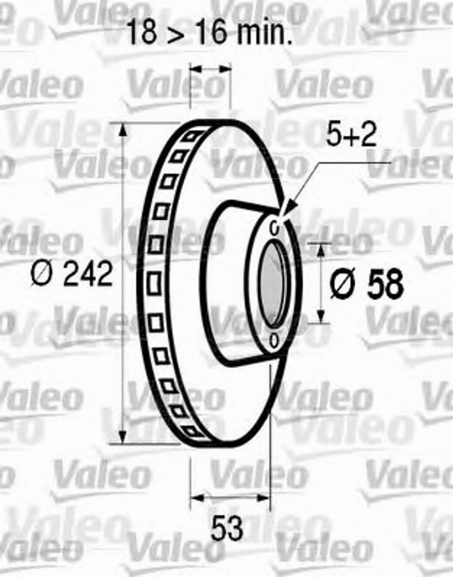 Valeo 186531 - Brake Disc www.autospares.lv