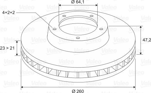 Valeo 186699 - Bremžu diski www.autospares.lv