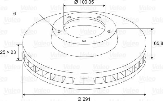 Valeo 186640 - Bremžu diski www.autospares.lv