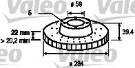 Valeo 186643 - Bremžu diski autospares.lv