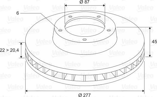 Valeo 186653 - Bremžu diski www.autospares.lv