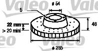 Valeo 186652 - Bremžu diski www.autospares.lv