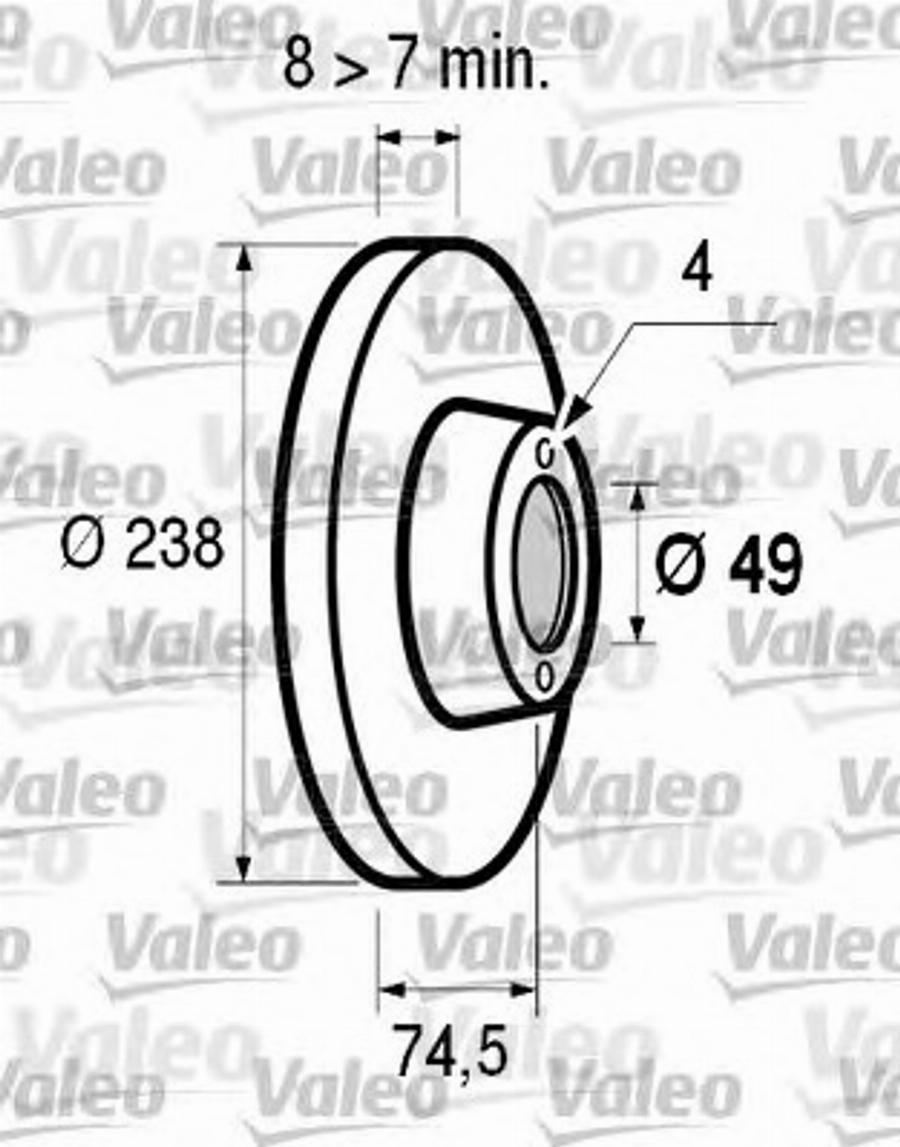 Valeo 186 606 - Bremžu diski autospares.lv