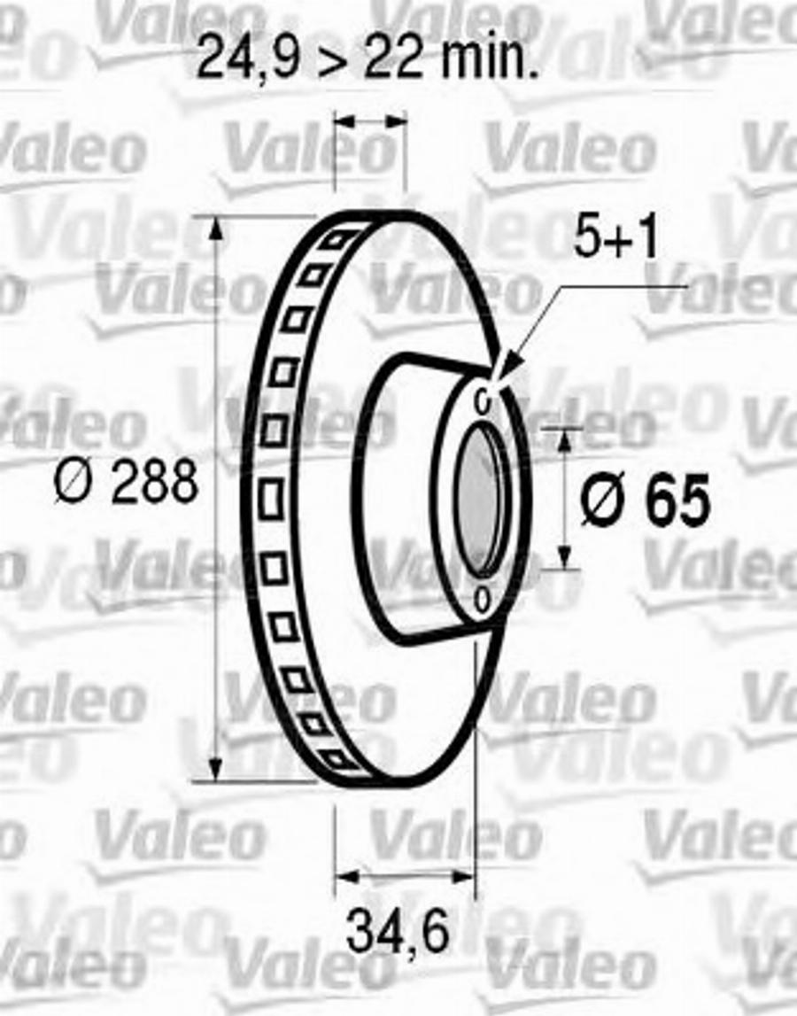 Valeo 186602 - Bremžu diski www.autospares.lv