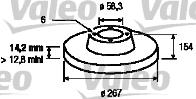 Valeo 186614 - Bremžu diski www.autospares.lv