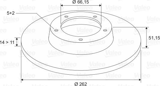 Valeo 186687 - Bremžu diski www.autospares.lv