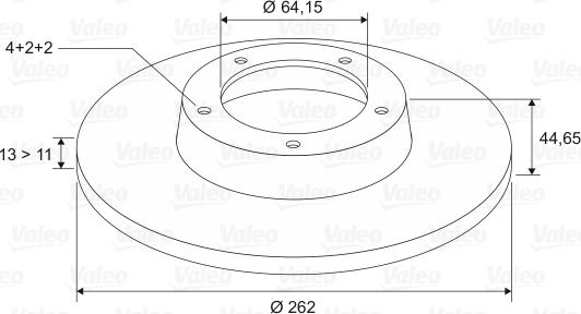 Valeo 186620 - Brake Disc www.autospares.lv