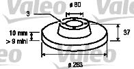 Valeo 186197 - Bremžu diski www.autospares.lv