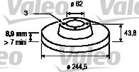 Valeo 186143 - Bremžu diski www.autospares.lv