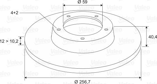 Valeo 186154 - Bremžu diski www.autospares.lv