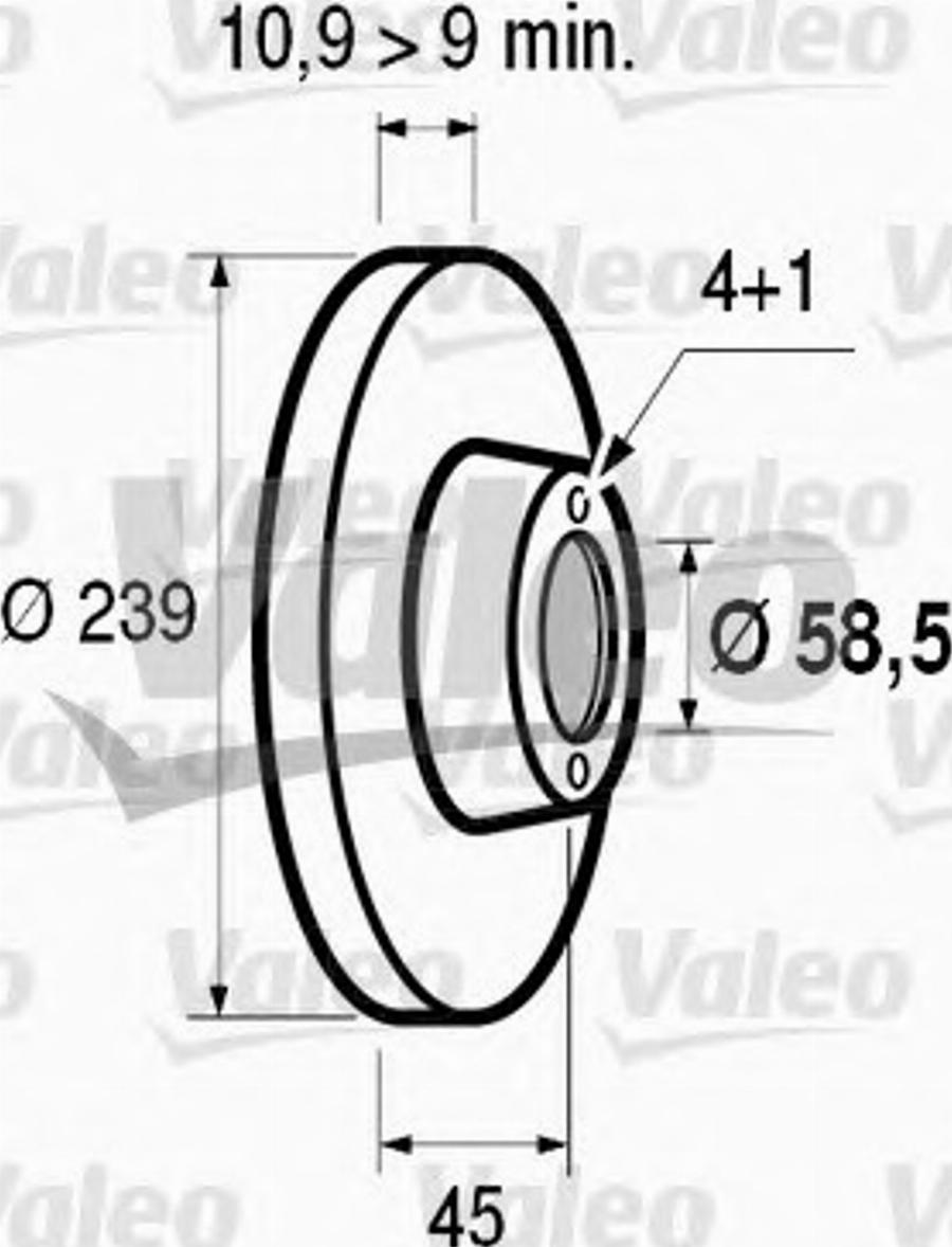 Valeo 186100 - Bremžu diski www.autospares.lv