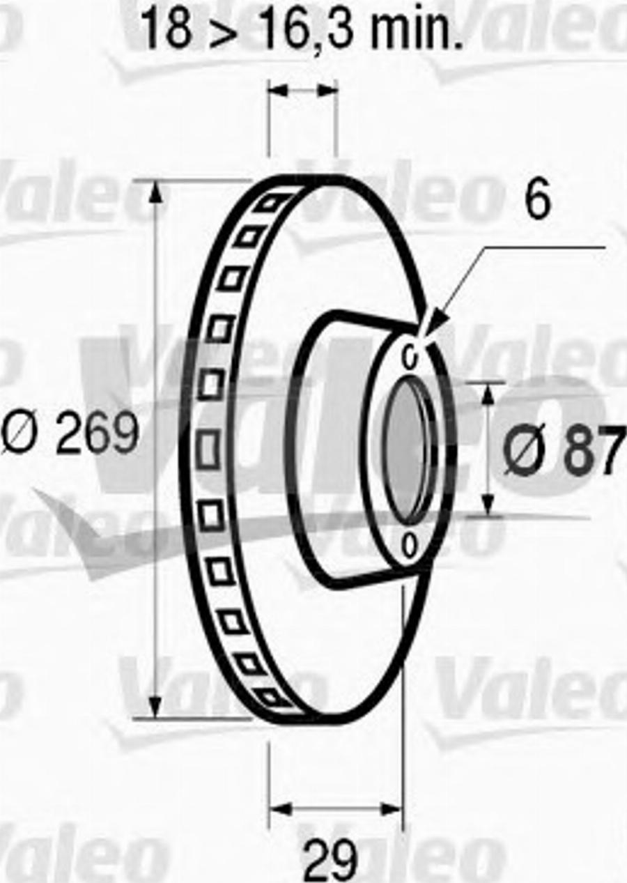 Valeo 186133 - Bremžu diski www.autospares.lv