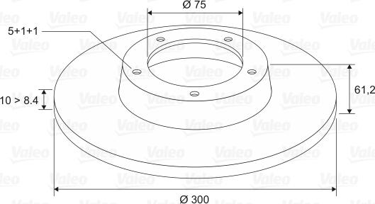 Valeo 186125 - Bremžu diski www.autospares.lv