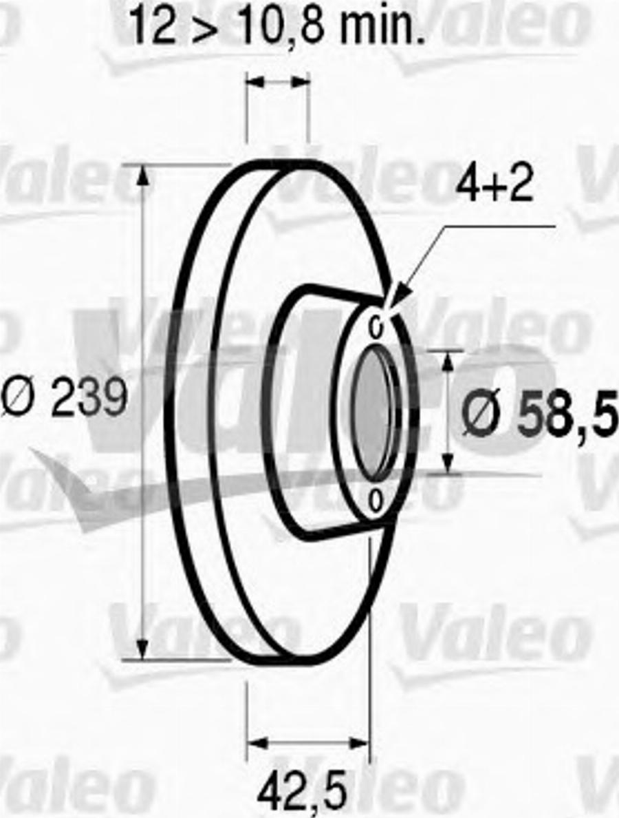 Valeo 186 173 - Bremžu diski www.autospares.lv