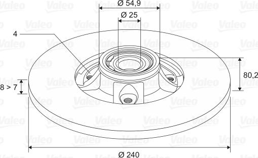 Valeo 186897 - Bremžu diski www.autospares.lv