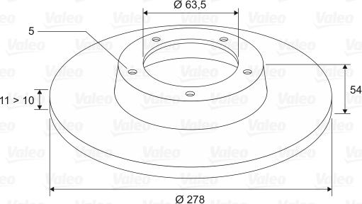 Valeo 186844 - Bremžu diski www.autospares.lv