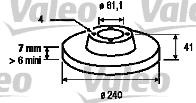 Valeo 186846 - Bremžu diski www.autospares.lv