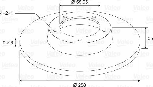 Valeo 186848 - Bremžu diski www.autospares.lv