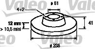 Valeo 186803 - Bremžu diski autospares.lv