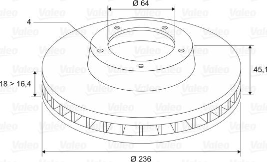 Valeo 186818 - Bremžu diski www.autospares.lv